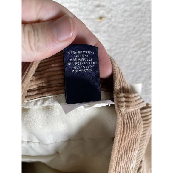 NEW Vintage Lands End Corduroy Pants Womens 30x33 12P Petite Brown High Rise NWT - Picture 9 of 16